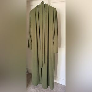 Crinkle Open Abaya Kimono Cardigan